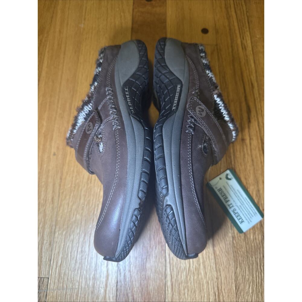 NEW Merrell Shoes Womens Size 9.5 Encore Scoop Coffee Suede Clog Mule Slip On - Picture 8 of 8